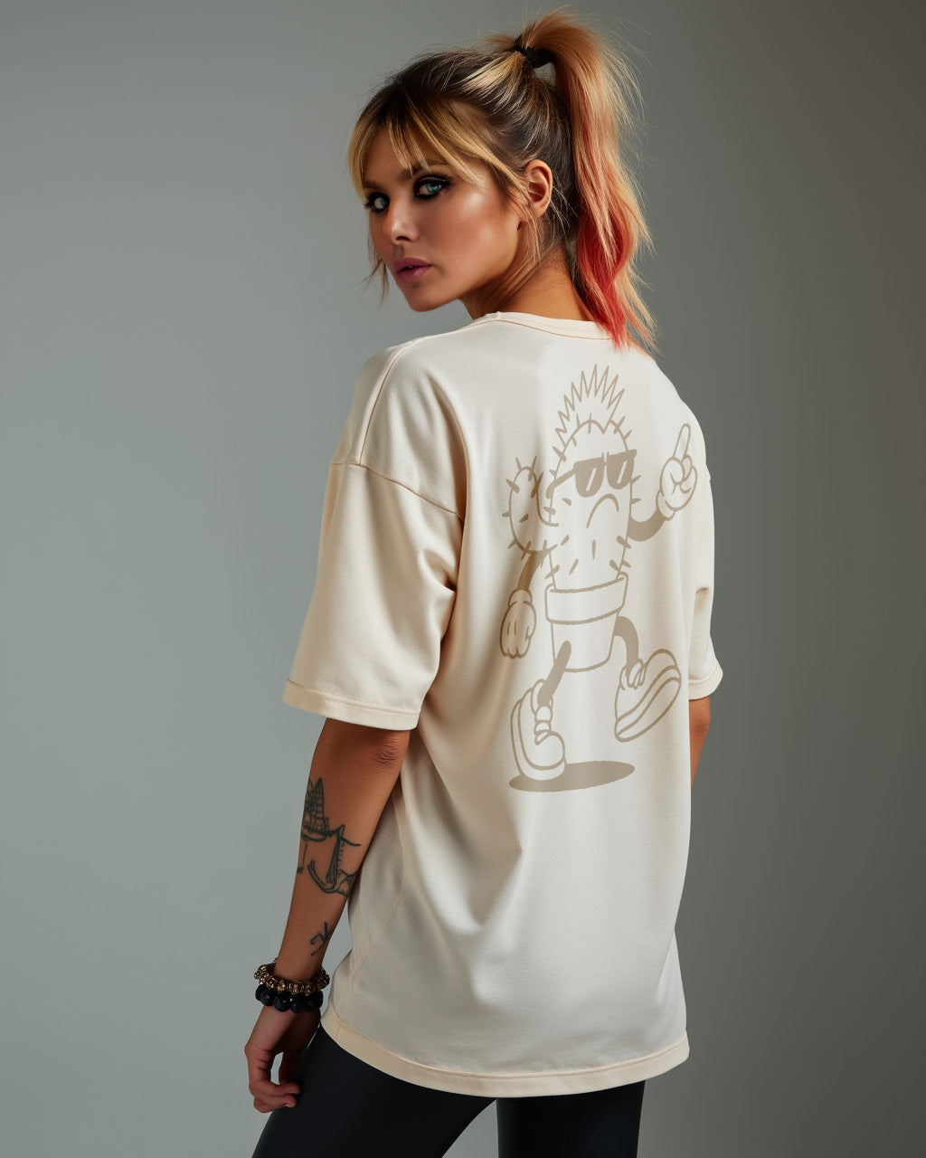 Spikee Mikey Relaxed T-shirt | Chalk