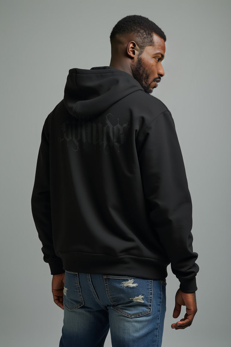 GetNude Ambigram Hoodie | Black/Black