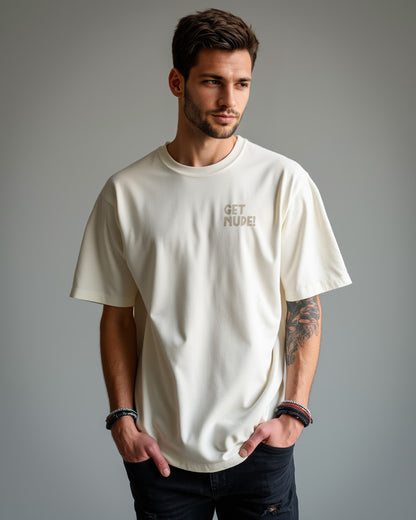 DJ Dog+Bone Relaxed T-shirt | Chalk