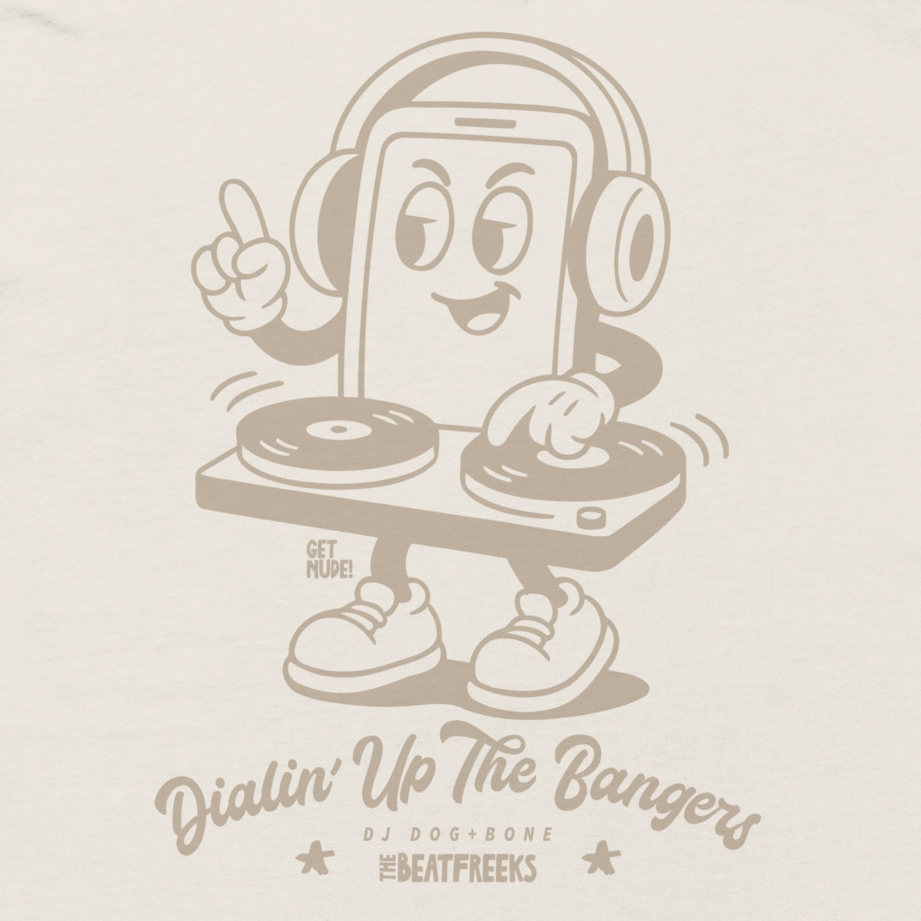 DJ Dog+Bone Relaxed T-shirt | Chalk