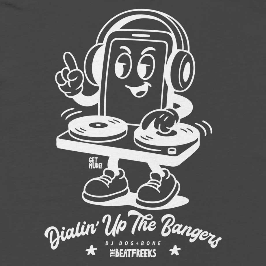 DJ Dog+Bone Relaxed T-shirt | Charcoal