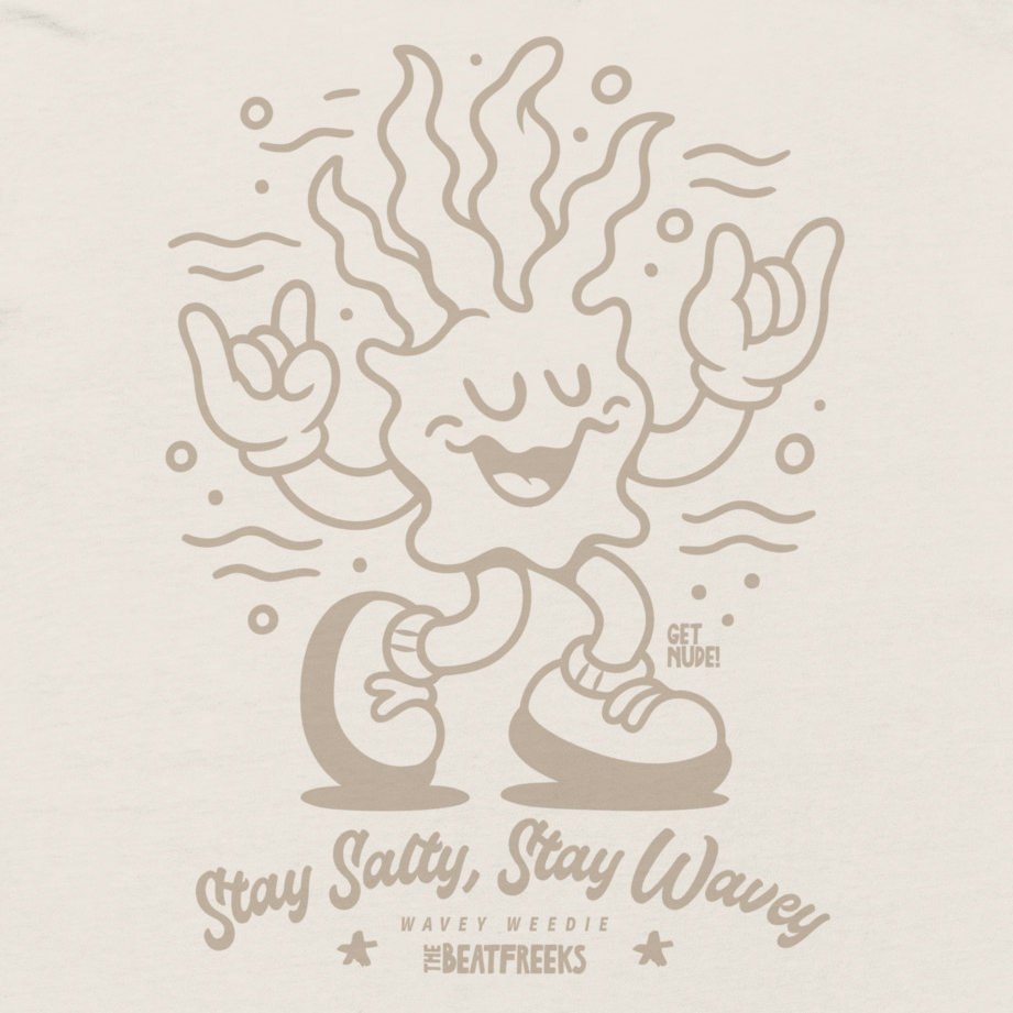 Wavey Weedie Relaxed T-shirt | Chalk