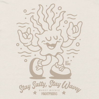 Wavey Weedie Relaxed T-shirt | Chalk