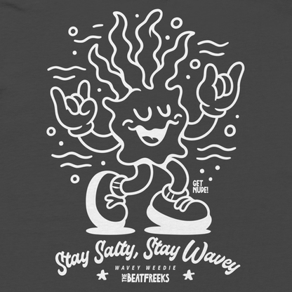 Wavey Weedie Relaxed T-shirt | Charcoal