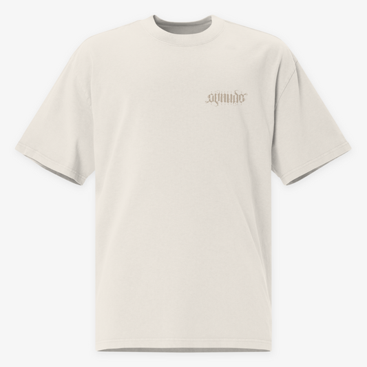 GetNude Ambigram Relaxed Fit T-Shirt | Chalk
