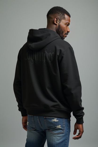 GetNude Ambigram Hoodie | Black/Black
